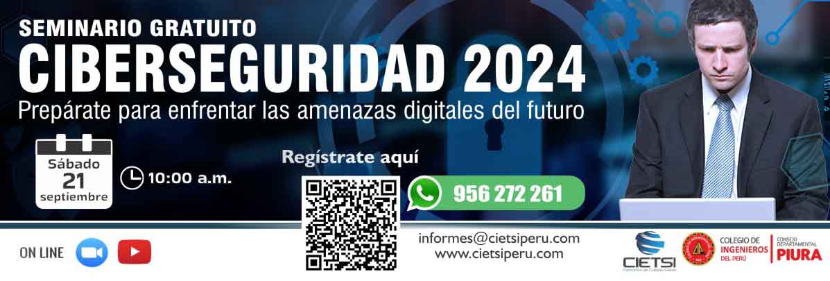 SEMINARIO GRATUITO CIBERSEGURIDAD 2024